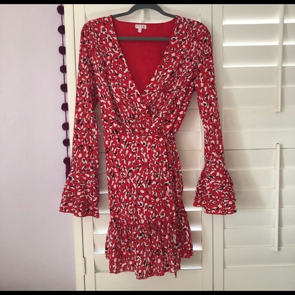 Vici Red Ruffles Dress - Picture 4 of 5